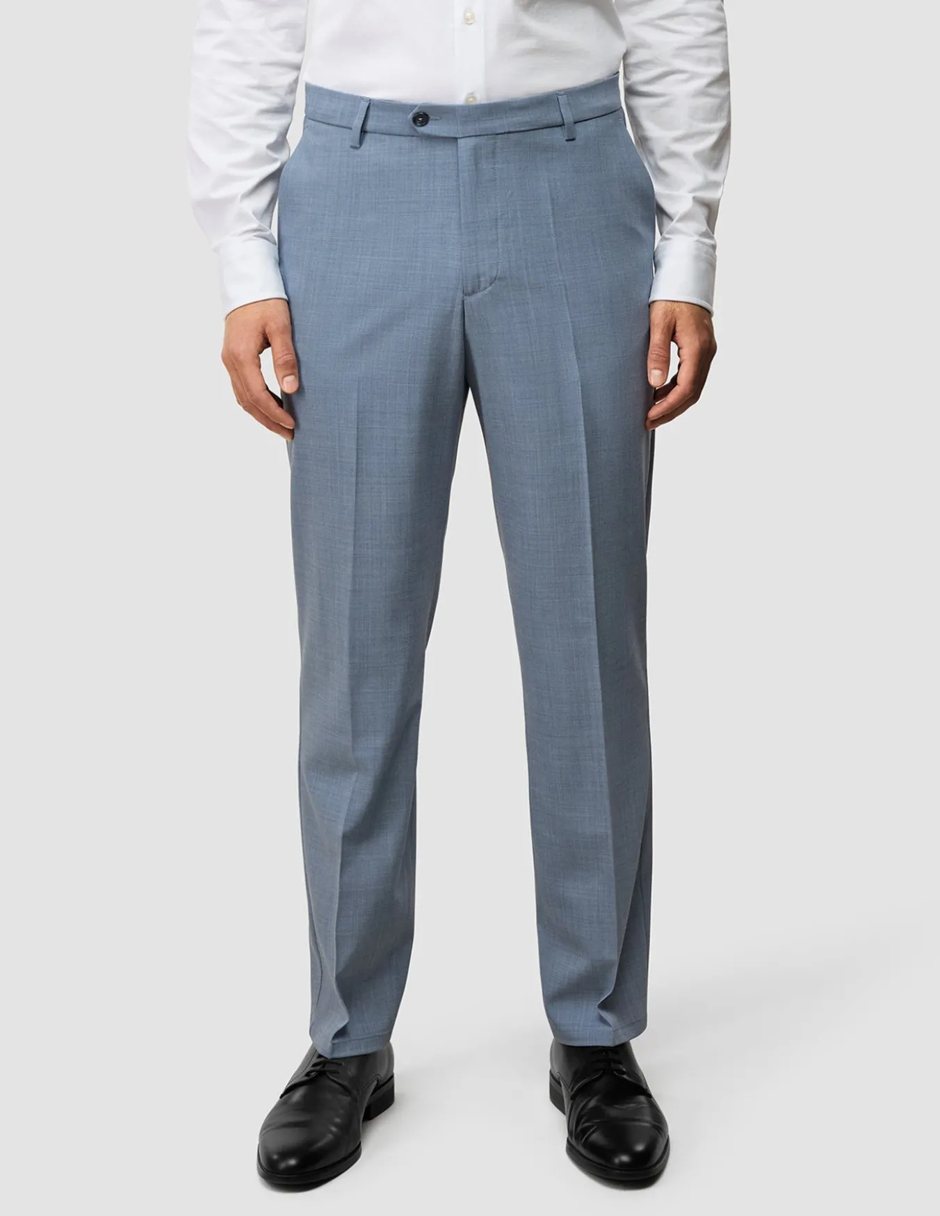 Tech Wool Suit Pants Regular Light Blue