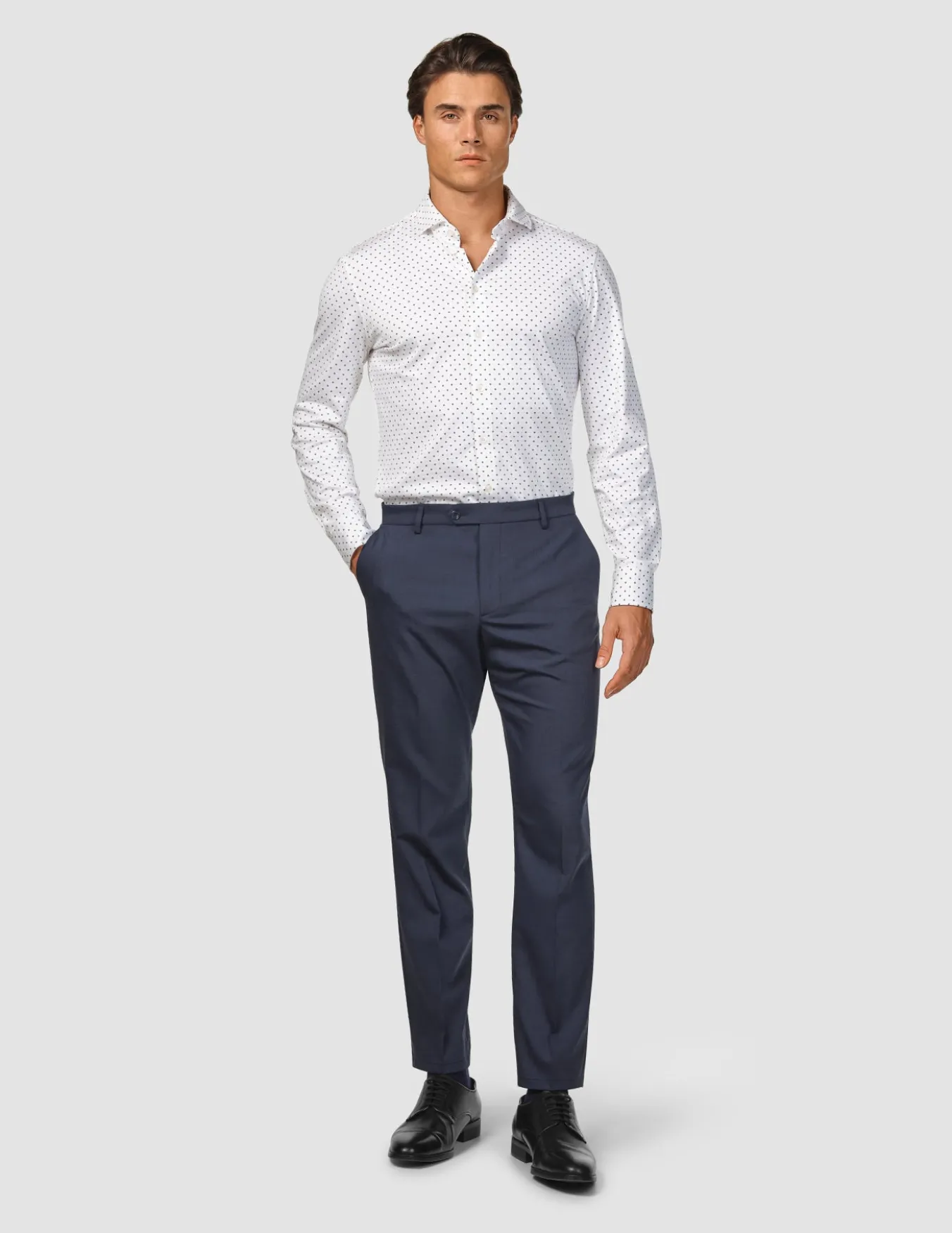 Tech Wool Suit Pants Regular Navy