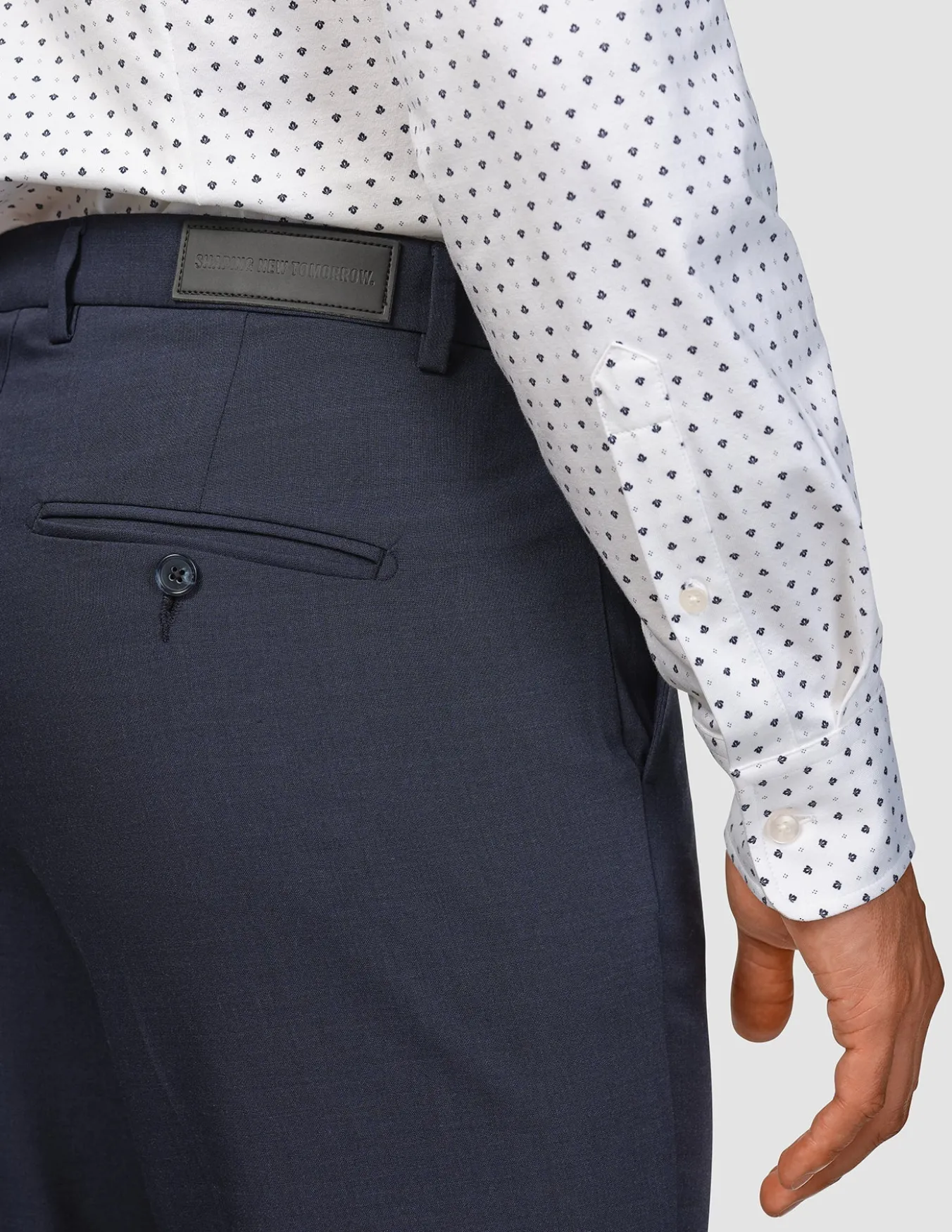 Tech Wool Suit Pants Regular Navy