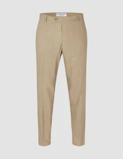 Tech Wool Suit Pants Regular Sand