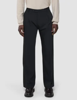 Tech Wool Suit Pants Relaxed Fit Black