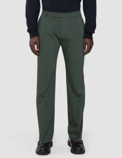 Tech Wool Suit Pants Relaxed Fit Green Night