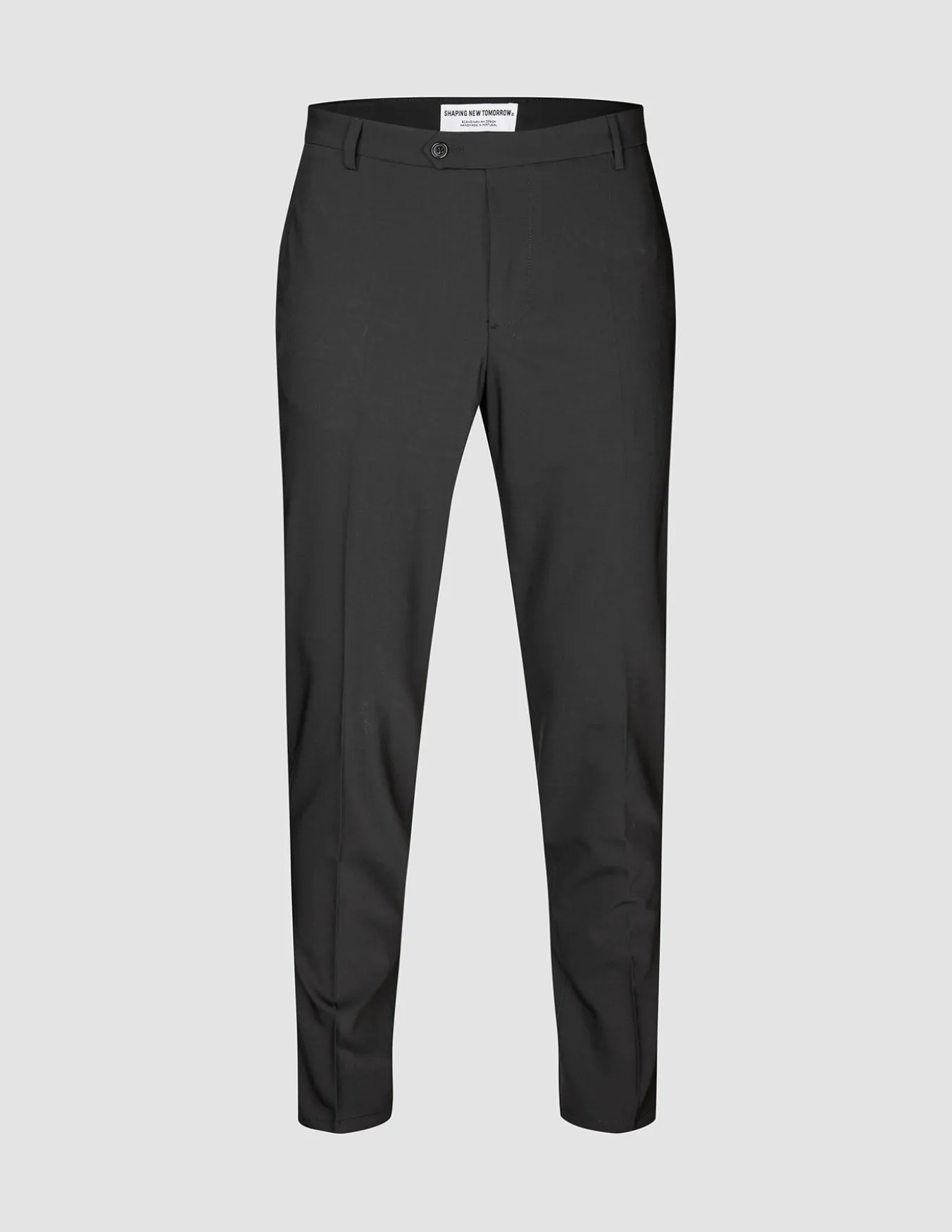 Tech Wool Suit Pants Slim Black