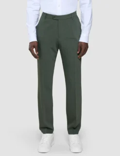 Tech Wool Suit Pants Slim Green Night