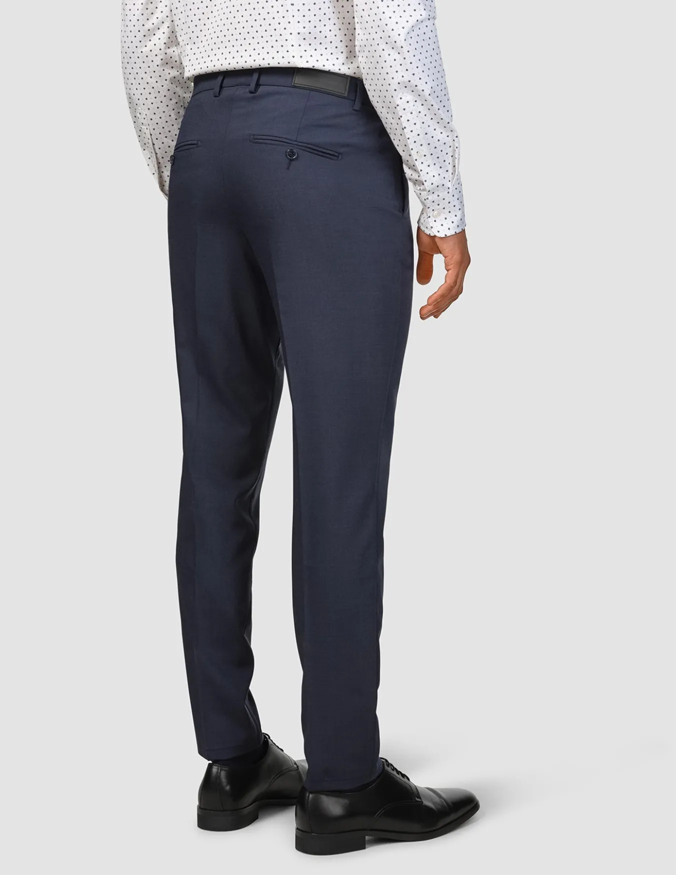 Tech Wool Suit Pants Slim Navy