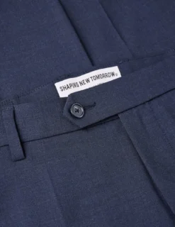 Tech Wool Suit Pants Slim Navy