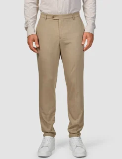 Tech Wool Suit Pants Slim Sand