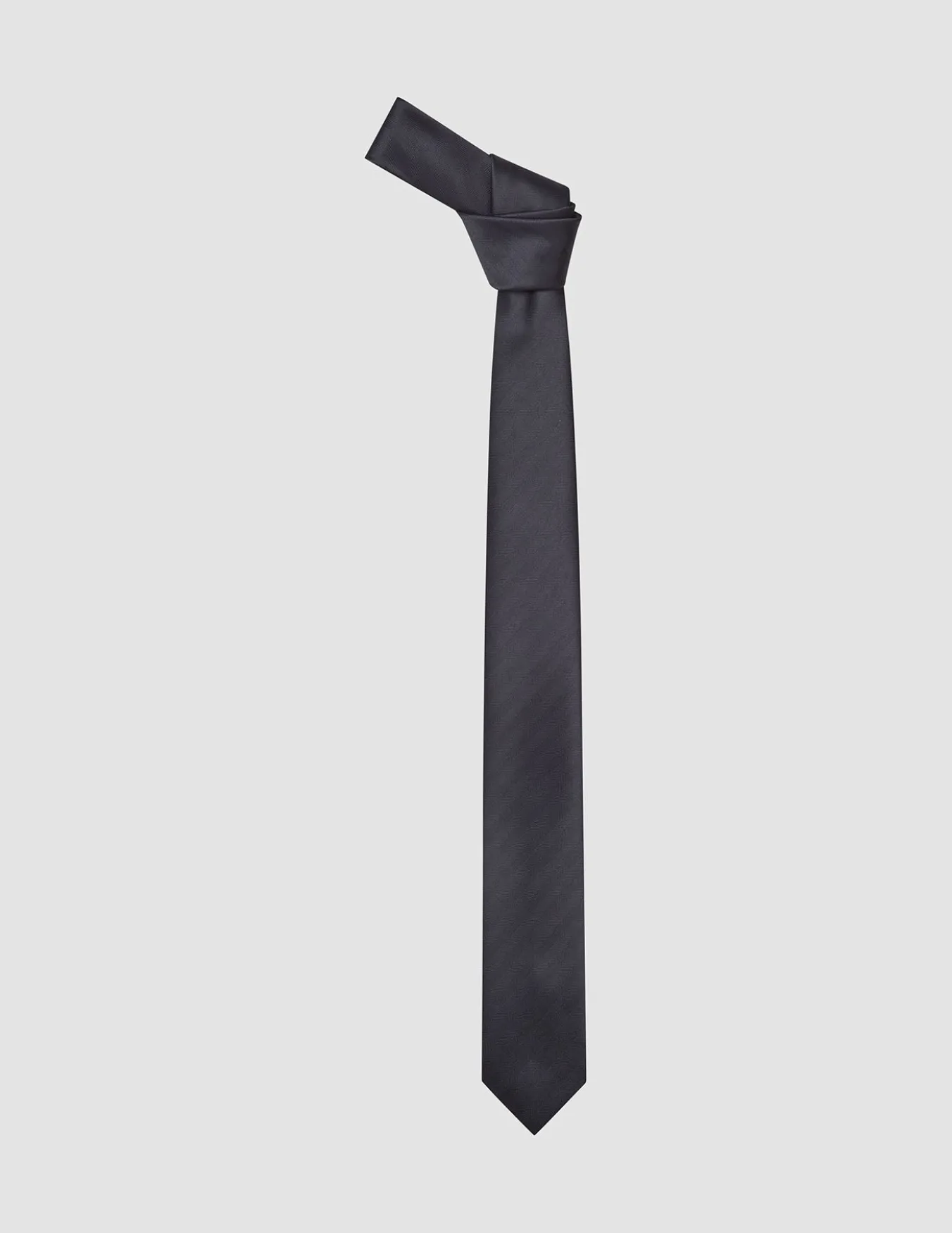 Tie Herringbone Black