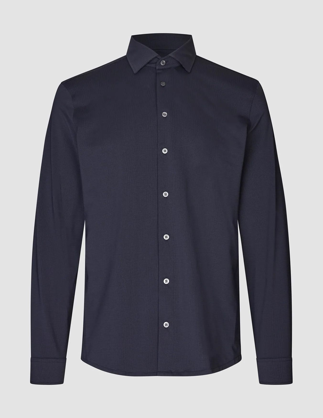 Travel Shirt Dark Navy Slim