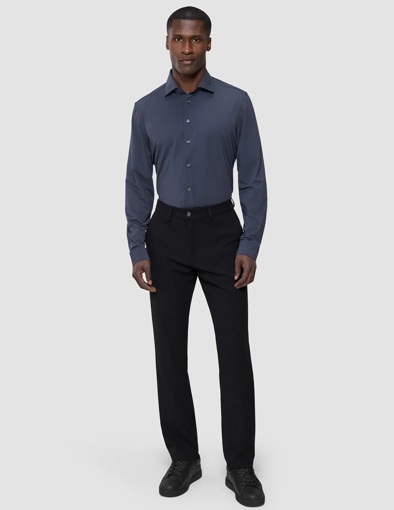 Travel Shirt Dark Navy Slim