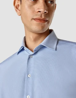 Travel Shirt Light Blue Slim
