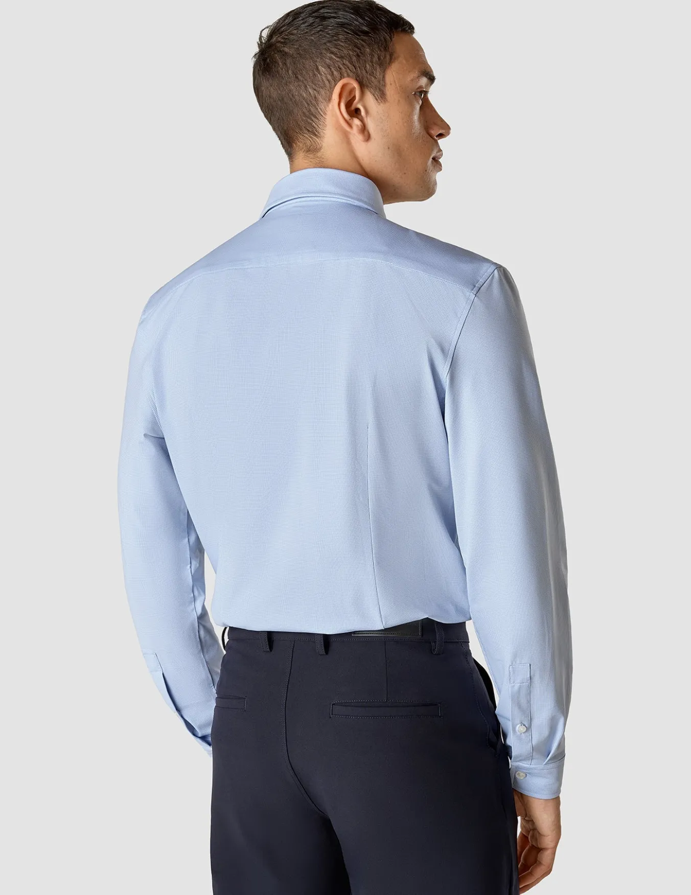 Travel Shirt Light Blue Slim