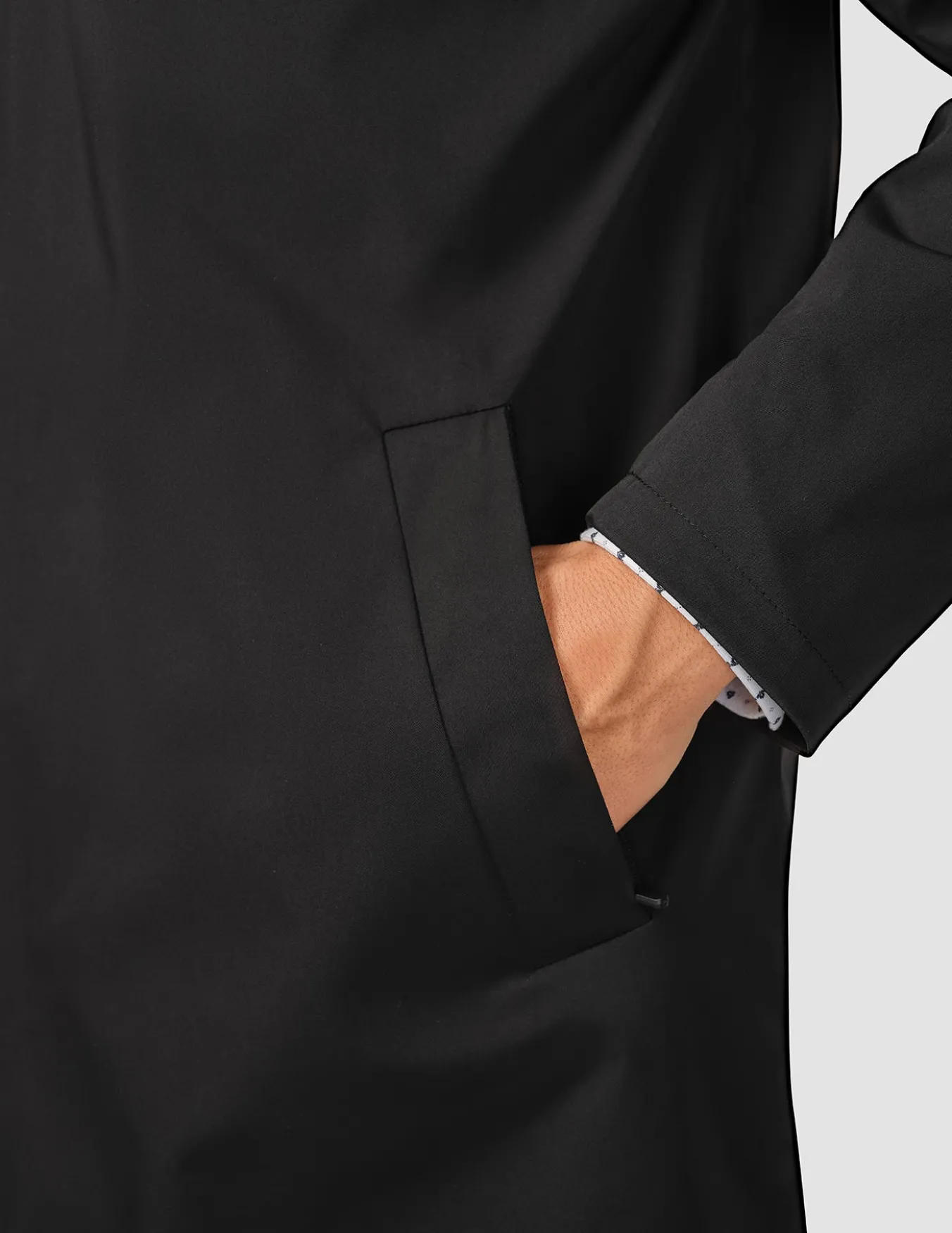 Waterproof Trench Coat Black