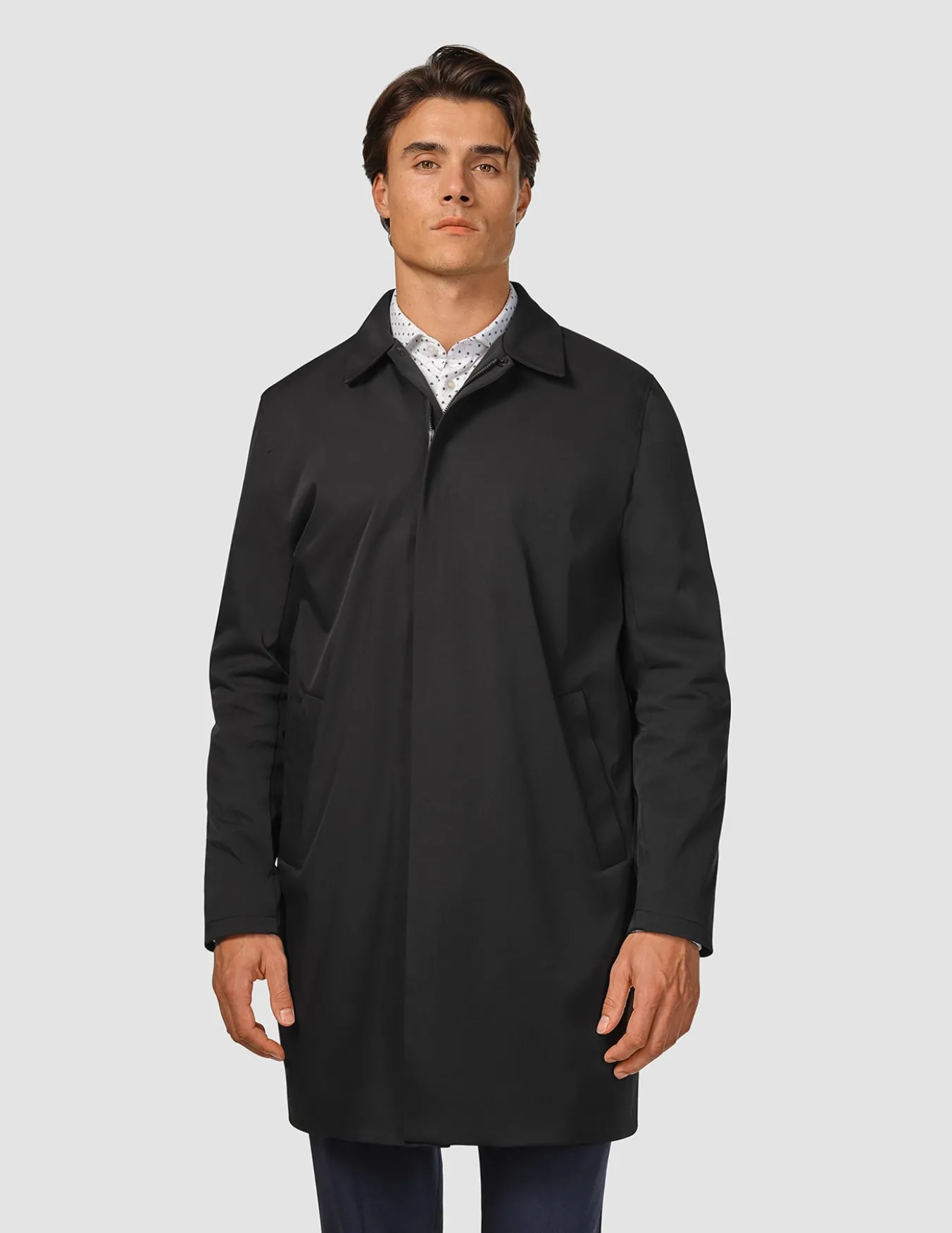 Waterproof Trench Coat Black