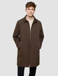 Waterproof Trench Coat Dark Brown