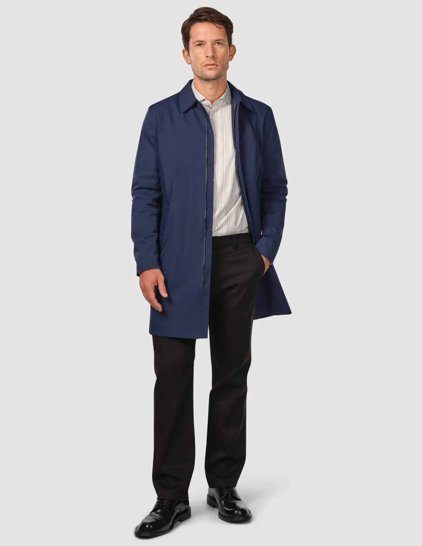 Waterproof Trench Coat Navy