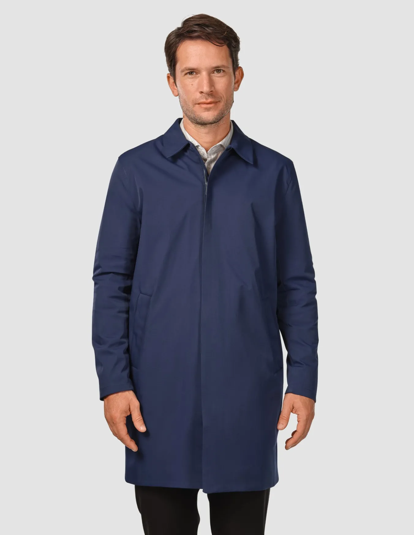 Waterproof Trench Coat Navy