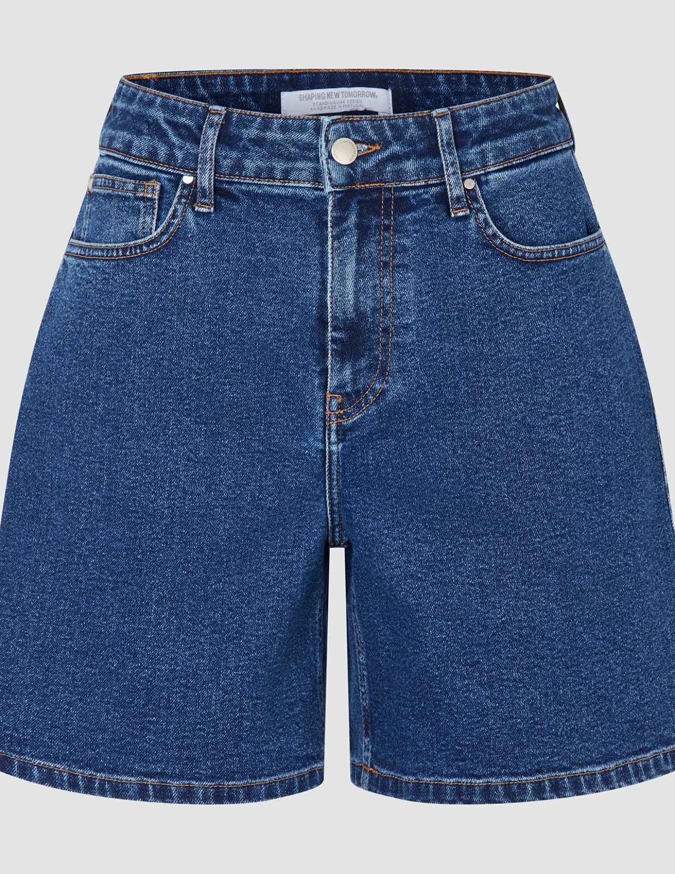 Women Classic Denim Shorts Medium Blue