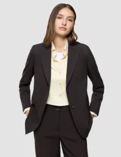 Women Ease Blazer Mocha Melange
