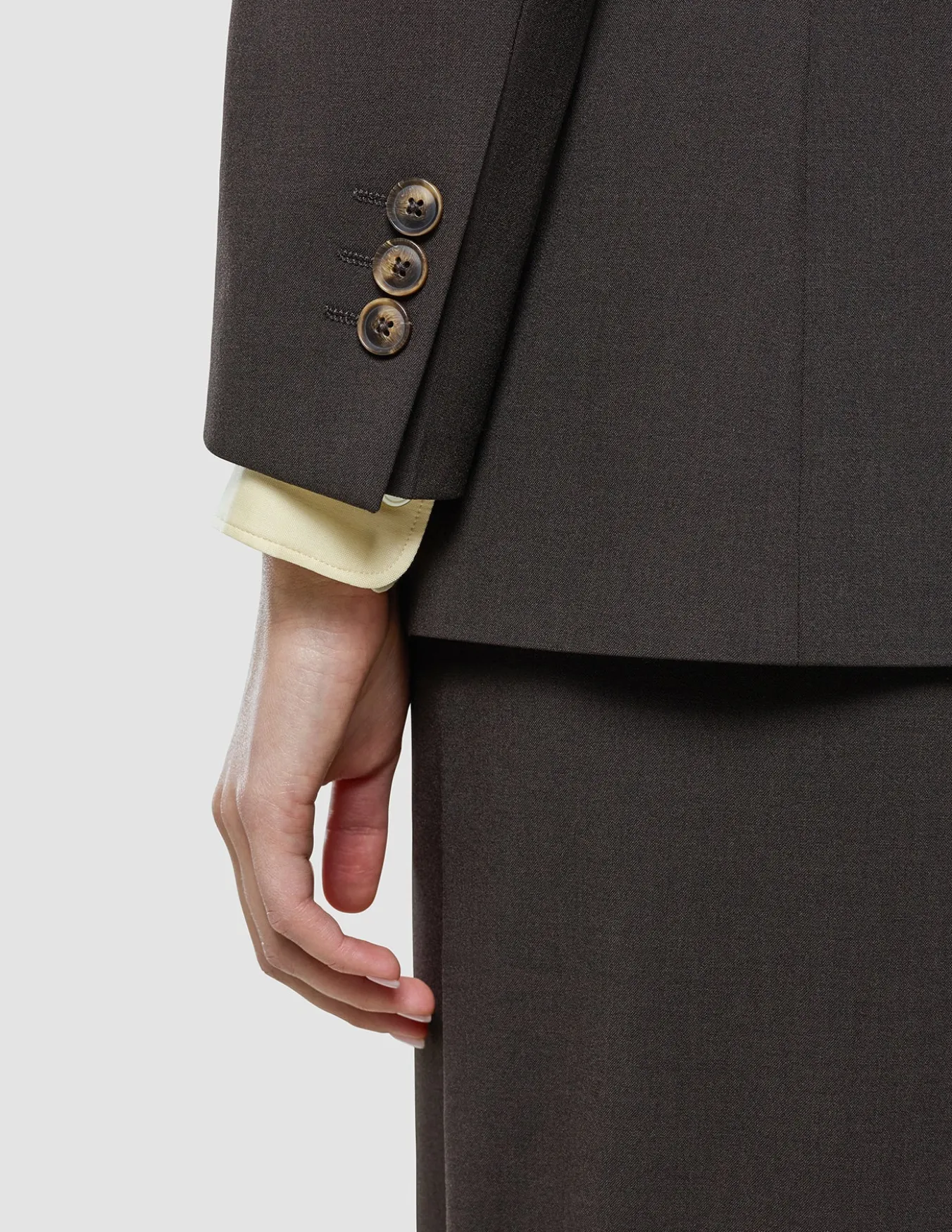 Women Ease Blazer Mocha Melange