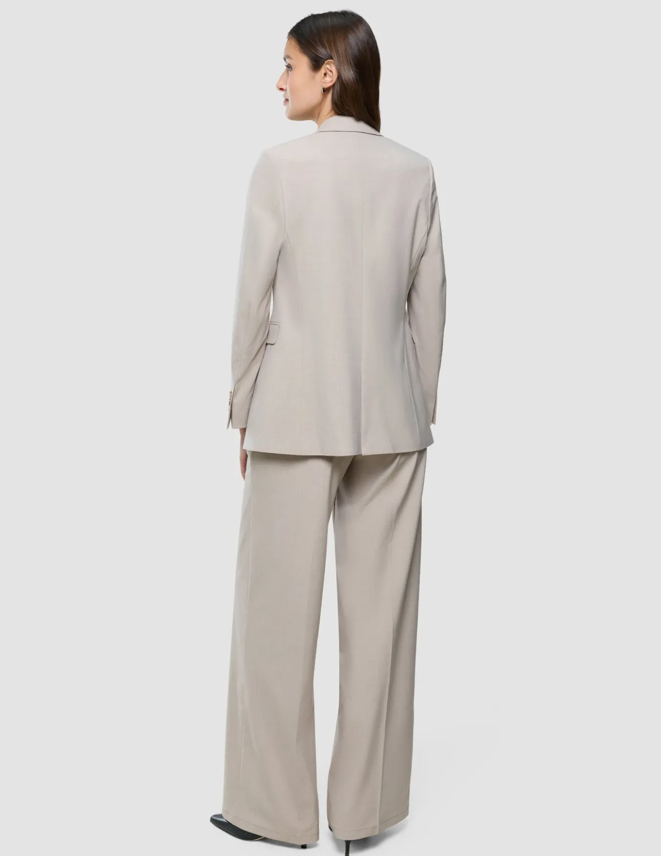 Women Ease Blazer Vanilla Melange