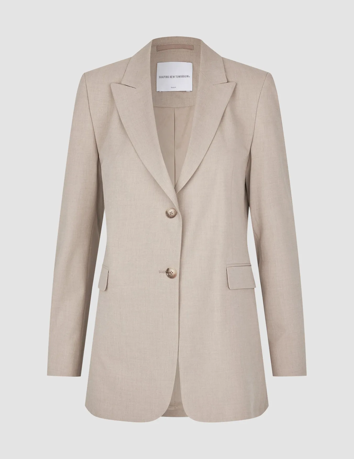Women Ease Blazer Vanilla Melange