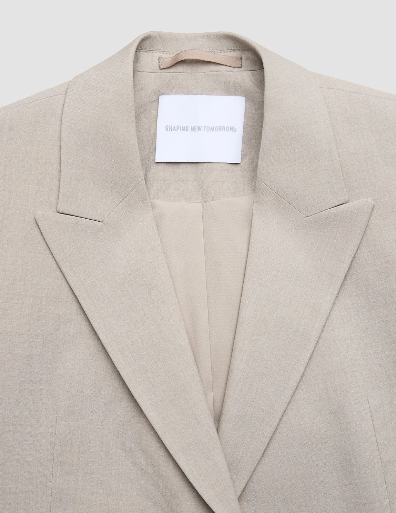 Women Ease Blazer Vanilla Melange
