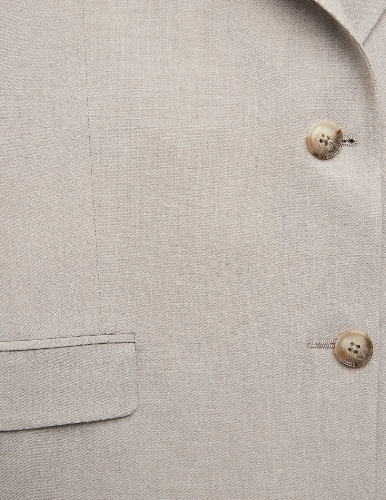 Women Ease Blazer Vanilla Melange