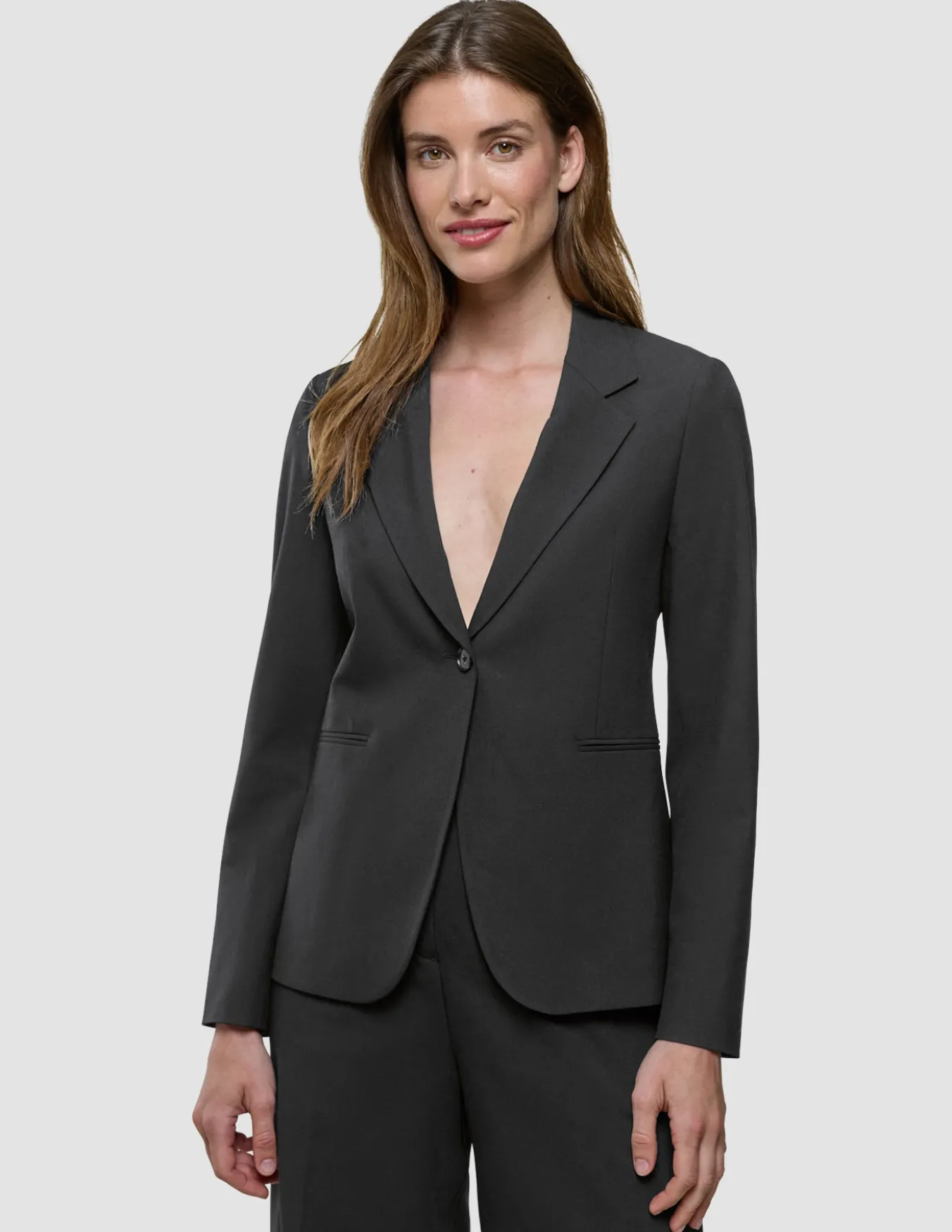 Women Ease Fitted Blazer Black
