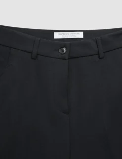 Women Ease Pants Straight Black