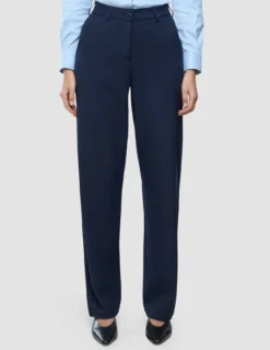 Women Ease Pants Straight Blue Nights