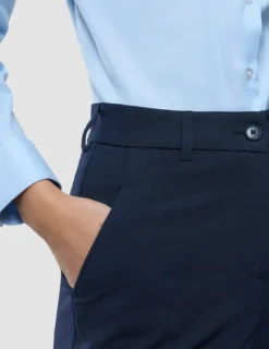 Women Ease Pants Straight Blue Nights