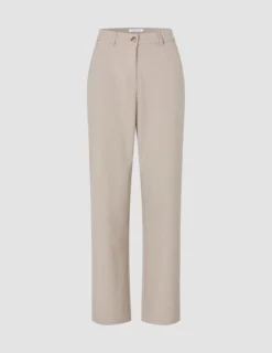 Women Ease Pants Straight Vanilla Melange