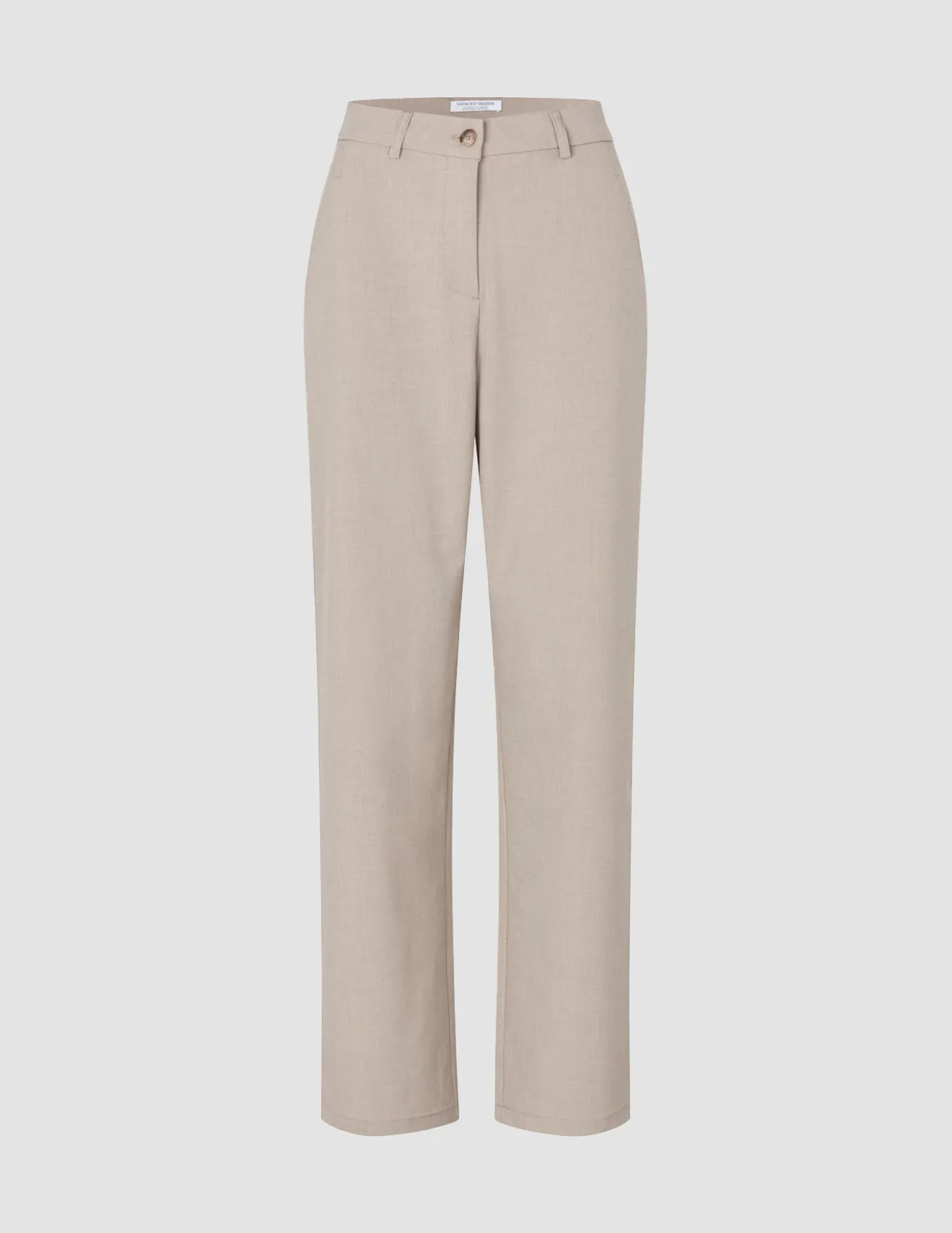 Women Ease Pants Straight Vanilla Melange