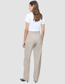 Women Ease Pants Straight Vanilla Melange