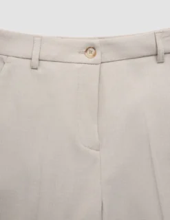Women Ease Pants Straight Vanilla Melange