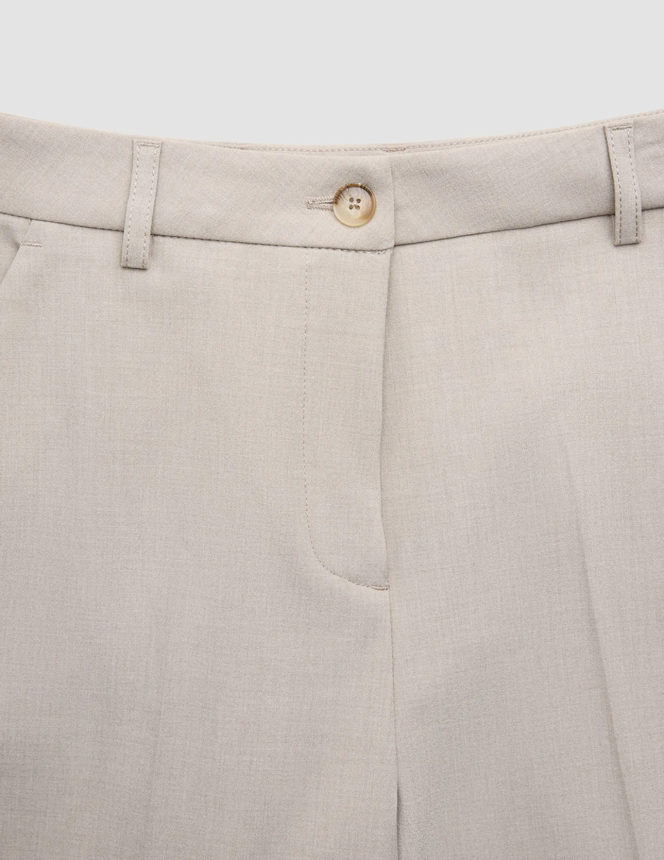 Women Ease Pants Straight Vanilla Melange