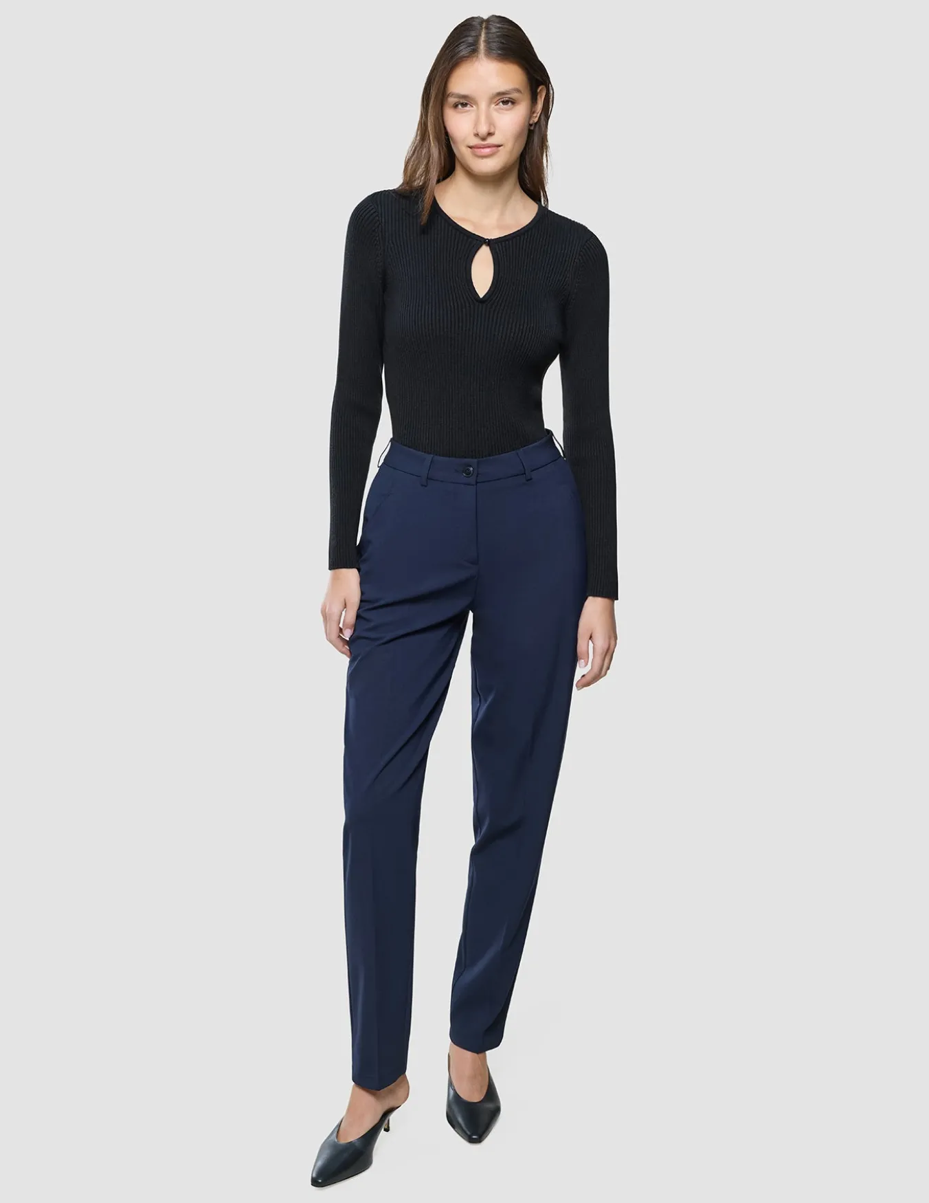Women Ease Pants Tapered Blue Nights