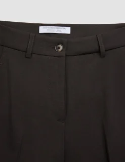 Women Ease Pants Tapered Mocha Melange