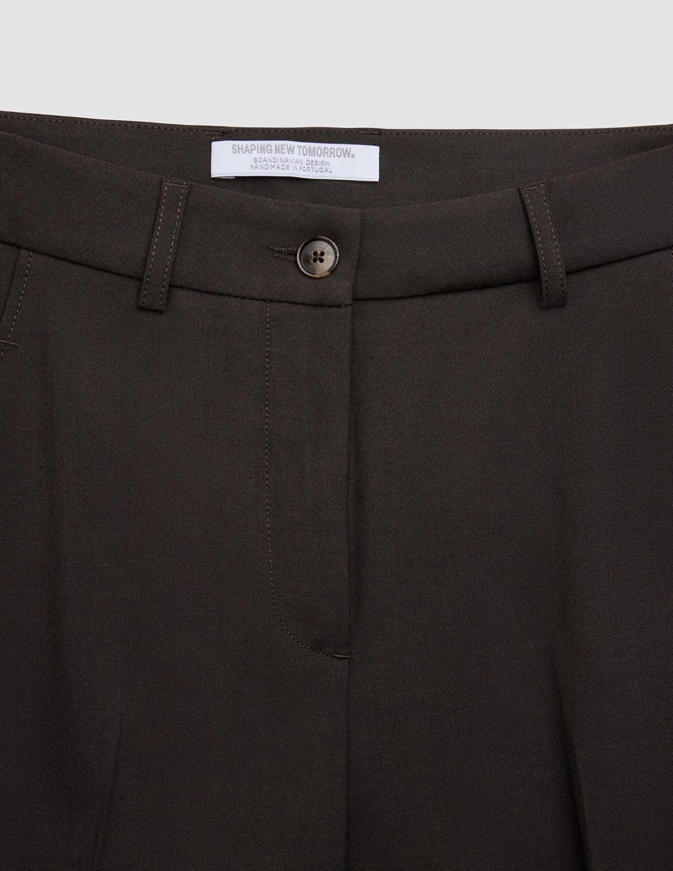 Women Ease Pants Tapered Mocha Melange