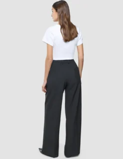 Women Ease Pants Wide Black
