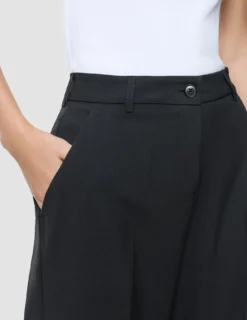 Women Ease Pants Wide Black