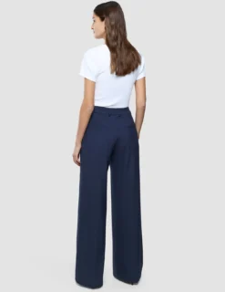 Women Ease Pants Wide Blue Nights