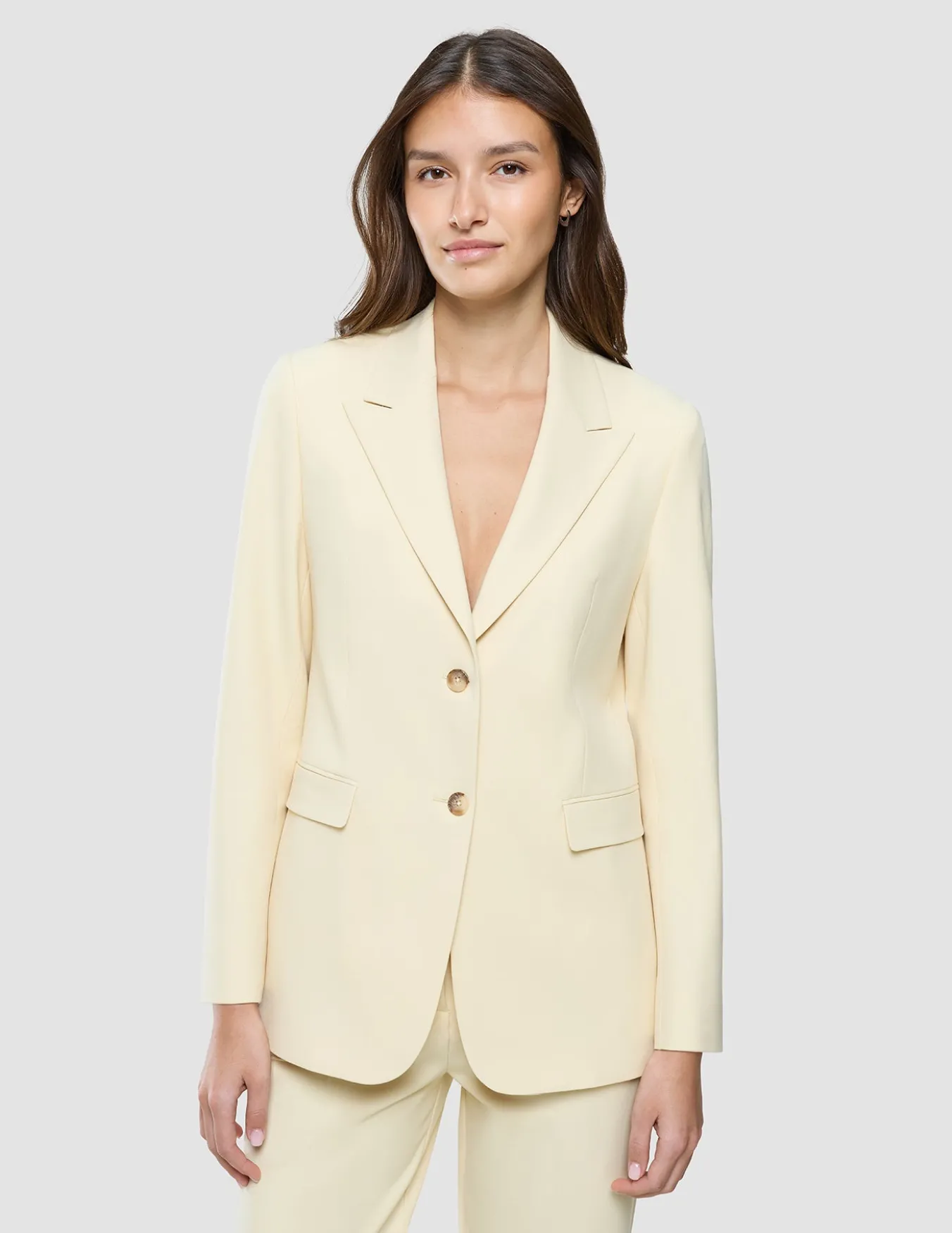 Women Essential Blazer Misty Yellow
