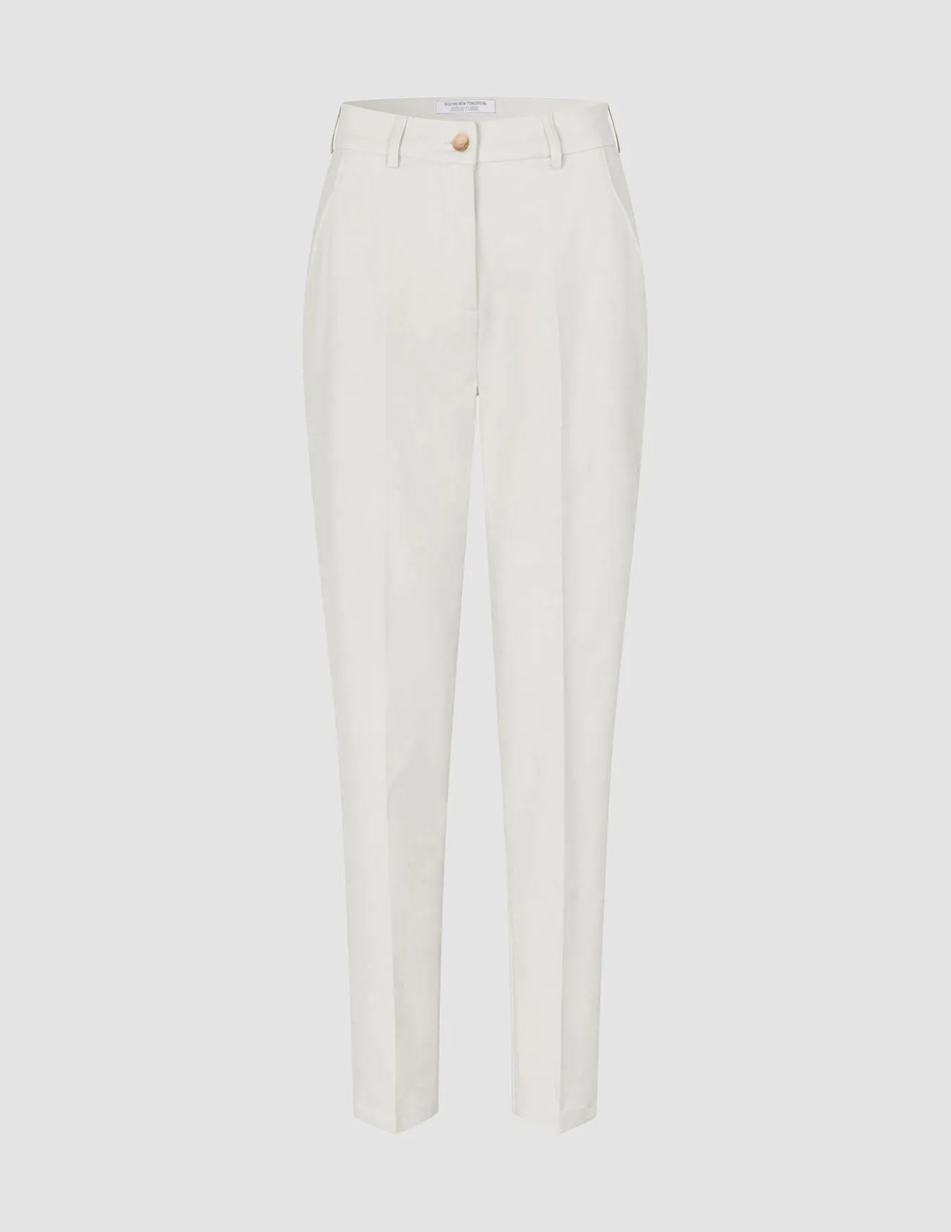 Women Essential Pants Tapered Off White