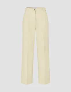 Women Essential Pants Wide Misty Yellow