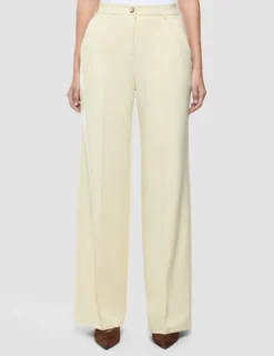 Women Essential Pants Wide Misty Yellow