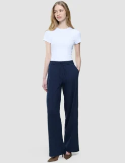 Women Linen Pants Relaxed Night Sky