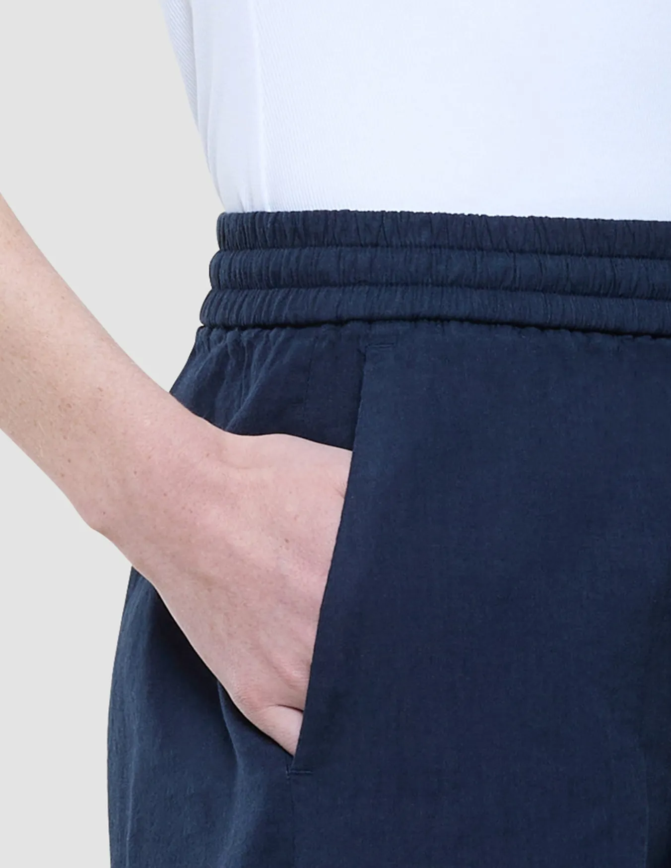 Women Linen Pants Relaxed Night Sky
