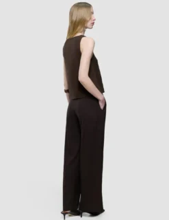 Women Linen Top Espresso